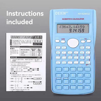 Multifunctional Scientific Calculator – Large Screen Portable Student Math Calculator for School, Office & Exam Use