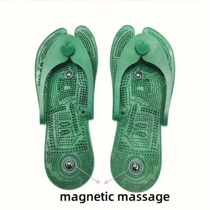 Portable Silicone Acupressure Foot Massage Slippers – Pain Relief & Circulation Boost