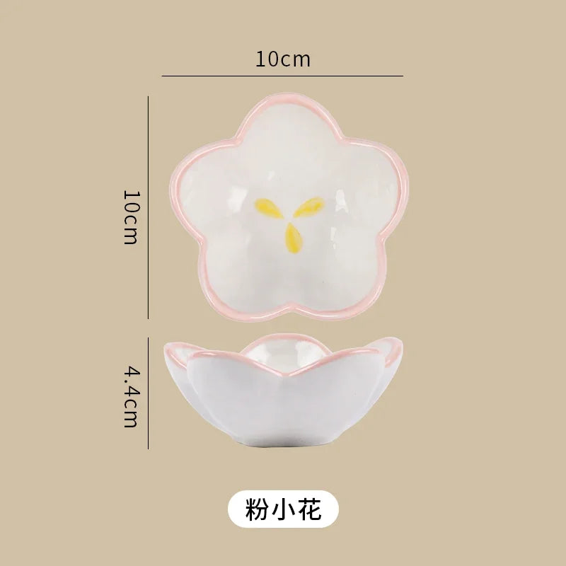 Ceramic Cute Cloud Dipping Sauce Dish — Hot Pot Seasoning Bowl, Soy Vinegar Plate, Salad & Dessert Tableware for Kitchen