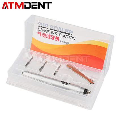 Dental Ultrasonic Air Scaler – Tooth Calculus Remover with 3 Tips for Cleaning & Whitening