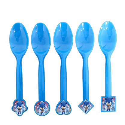 Sonic Birthday Party Decoration Set – Hedgehog Theme Tableware & Supplies with Plates, Cups, Napkins, Tablecloth & Party Accessories for Kids Party Gifts