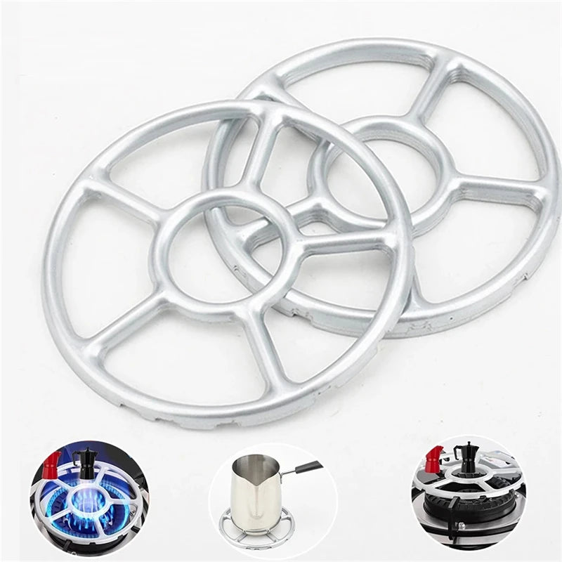 Simmer Ring Safe Stovetop Reducer - Portable Gas Stove Support for Camping - Durable Steel Coffee Maker Shelf - Practical Accessories