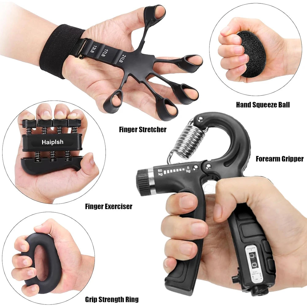 Adjustable 5–60Kg Heavy Hand Gripper – Fitness Hand Exerciser & Wrist Strengthener for Finger Training and Recovery