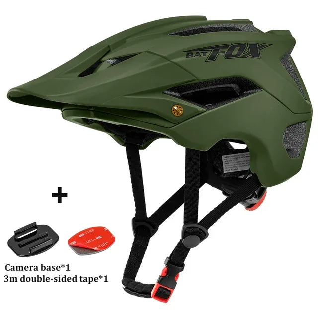 BATFOX MTB Road & Mountain Bike Helmet – Ultralight Integrally Molded Cycling Safety Helmet for Men & Women Bicycle Riding Casco Ciclismo Gear