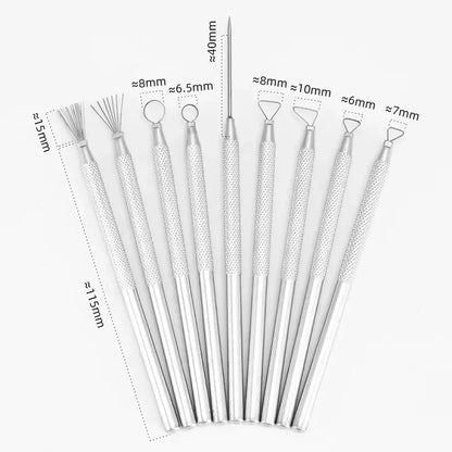 New Texture Pottery Clay Tools – Stainless Steel DIY Carving, Modeling & Hole Punch Sculpture Tools for Ceramics