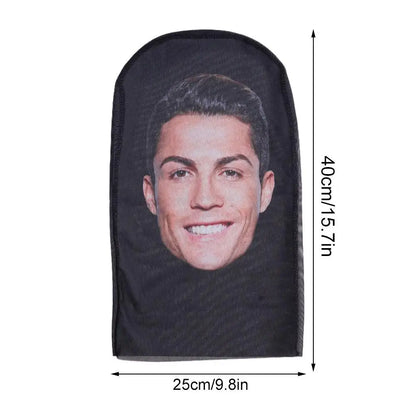 3D Balaclava Mask Hat - Seamless Kanye Face Mask for Pranks, Celebrity Hip Hop Hood Headgear