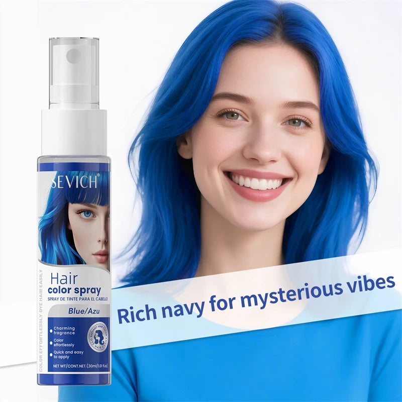 Halloween Hair Color Spray - Washable Temporary Hair Dye for DIY Party Styling, One-Time Color & 8 Shades
