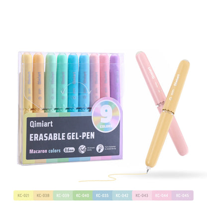 Cute Eggshell Erasable Gel Pens - Retractable Fine-Point Pens with Vibrant Erasable Ink for School, Office & Writing