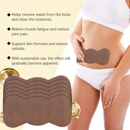 Body Shaping Fat Burning Patches — Lymphatic Slimming Stickers for Stomach & Belly, Female & Male