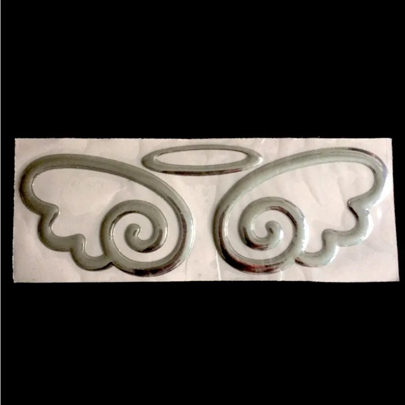 3D Angel Wings Car Sticker - Personalized PVC Rear Vehicle Decoration & Exterior Modification Accessory