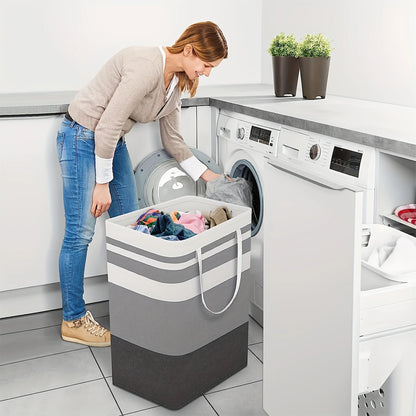 75L Large Laundry Bag with Handles — Durable Dirty Clothes Hamper for Home, Dorm, and Hotel, 40x30x60cm Storage Basket