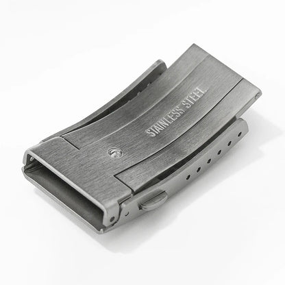 Watchdives Stainless Steel Watch Clasp – 16mm/18mm/20mm/22mm Folding Safety Milled Deployant Replacement Buckle