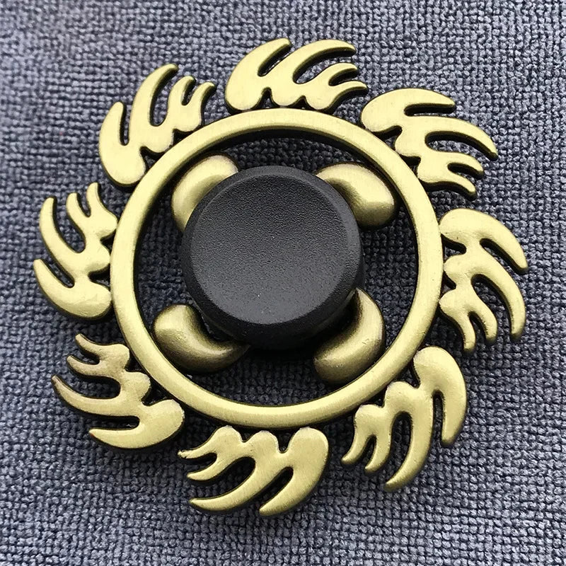 Bronze Metal Alloy Fidget Spinner R188 – Silent Hand Gyro Stress Relief Toy for Kids & Adults