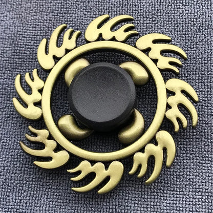 Bronze Metal Alloy Fidget Spinner R188 – Silent Hand Gyro Stress Relief Toy for Kids & Adults