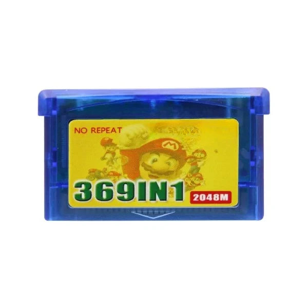 369-in-1 GBA 32-Bit Game Cartridge – Retro Multi-Game Card for Game Boy Advance, GBA SP & NDS, Pokémon & Classic Games English Version