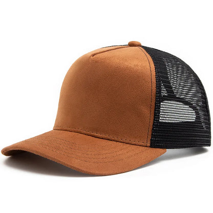 Unisex Cotton Mesh Trucker Hat - Multi Color Casual Summer Baseball Cap for Men & Women