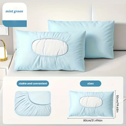 4PCS Soft Disposable Travel Pillowcases - Portable Hand Washable Pillow Covers for Hotel, Camping & Outdoor Use