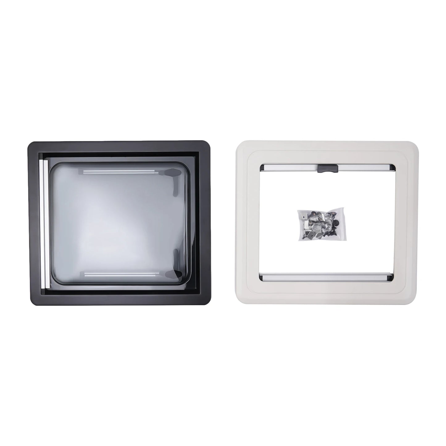 Aluminum RV Hinged Push-Out Window – Caravan & Camper Trailer Accessory, 900x500mm / 450x500mm