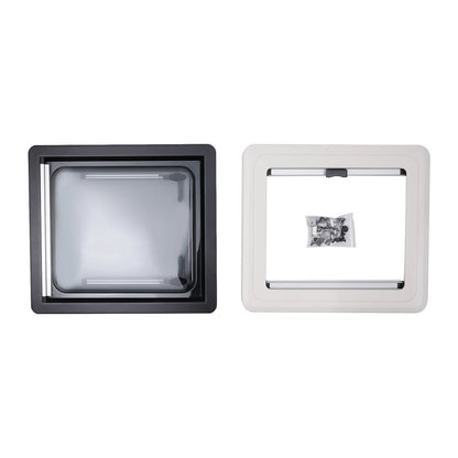 Aluminum RV Hinged Push-Out Window – Caravan & Camper Trailer Accessory, 900x500mm / 450x500mm
