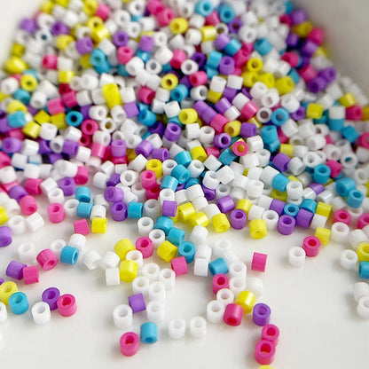 Oil Painting Color Glass Seed Beads - 11/0 Loose Spacer Beads for DIY Jewelry Making, Sewing & Craft Accessories