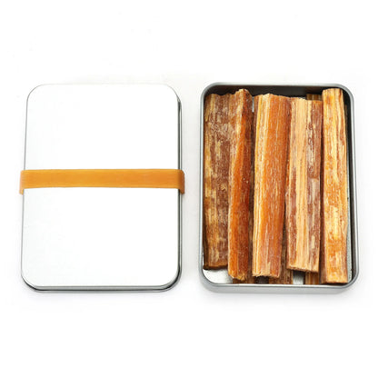Fatwood Sticks Kit with Box – Hand Cut for DIY Crafts, Gifts, Wrapping & Survival Decor