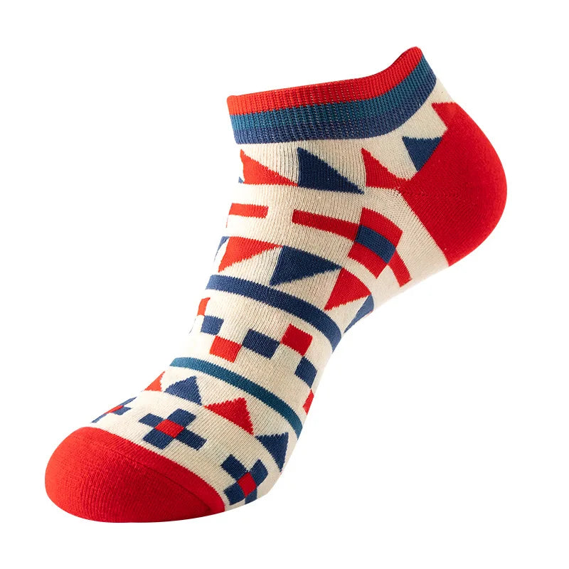 Combed Cotton Ankle Socks for Men & Women - Funny Beer, Fruit & Food Novelty Low Cut Socks (EU 38-43)