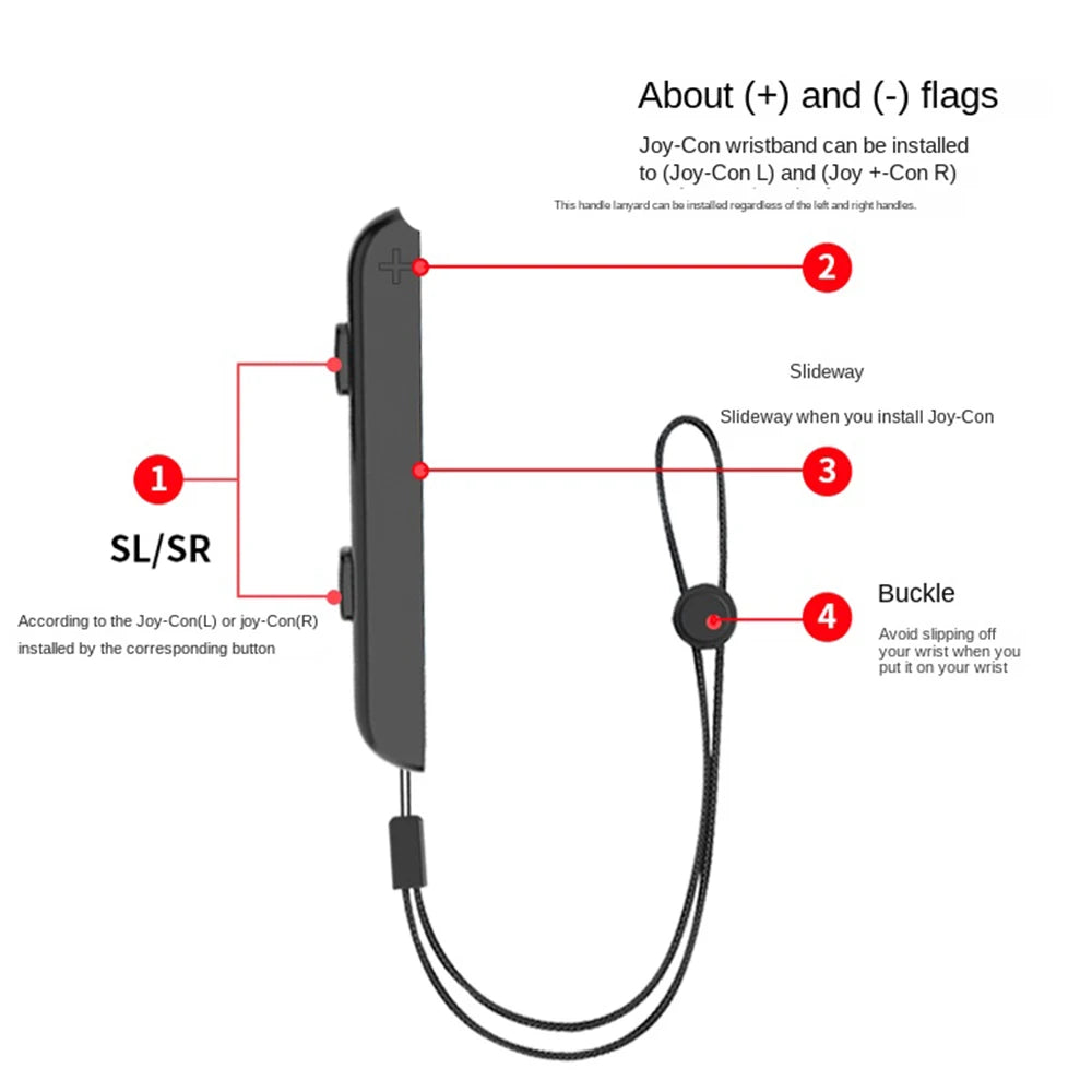 Nintendo Switch & OLED Joy-Con Wrist Strap – Gamepad Hand Rope Accessory for Video Games