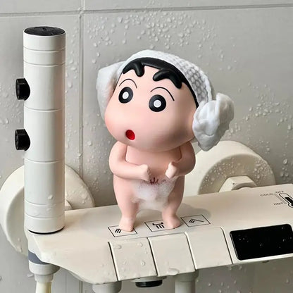 Take Bath Zaemon Crayon Shin-Chan Mobile Phone Stand – Desktop Figure Ornament & Car Decoration Gift Doll