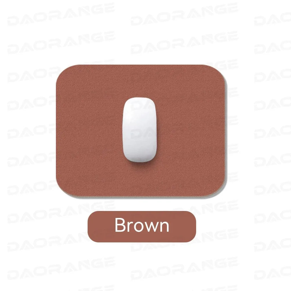 Creative Anti-Slip Leather Mouse Pad – Stylish Gaming & Office Desk Mat for Laptop, PC & MacBook