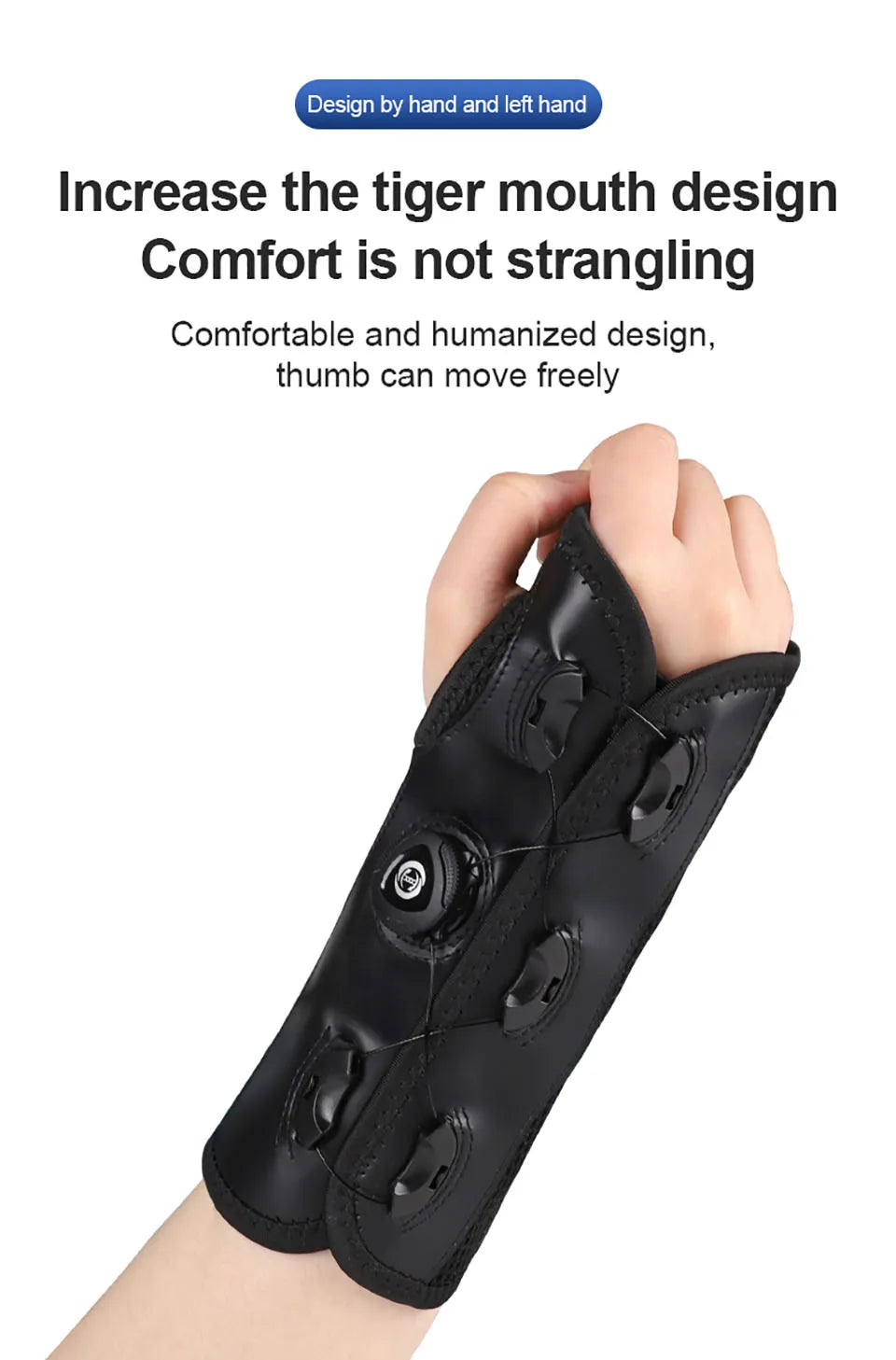 GOBYGO Knob Wrist Guard — Adjustable Tendon Sheath Brace with Removable Steel Plate for Comfort, Fixation & Compression Protection
