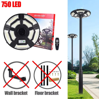Solar Lamp Post Light - 78-Inch Outdoor Garden Pole Lamp with Removable Head and IP67 Waterproof Design