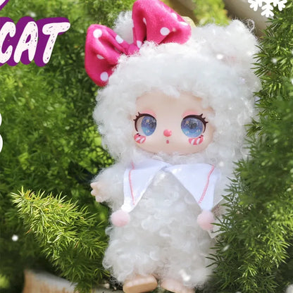 Liila Lucky Cat V3 Series Blind Box Toy – Plush Vinyl Pendant Doll, Kawaii Anime Figure Handbag Charm for Girls Gift