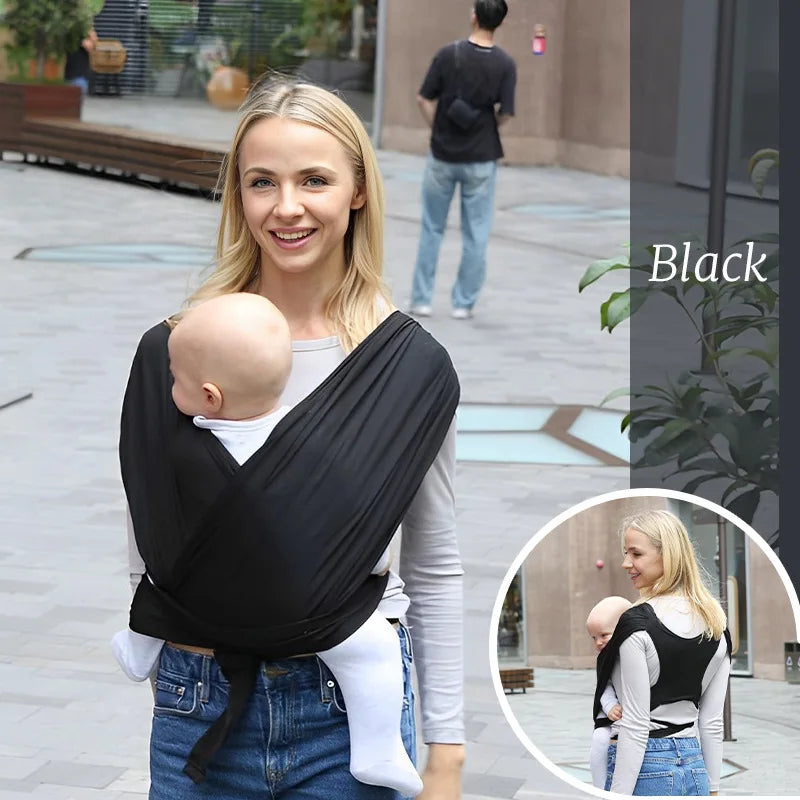 Ergonomic Baby Backpack Carrier - X-Shaped Newborn Sling with Comfortable Outdoor Support Straps