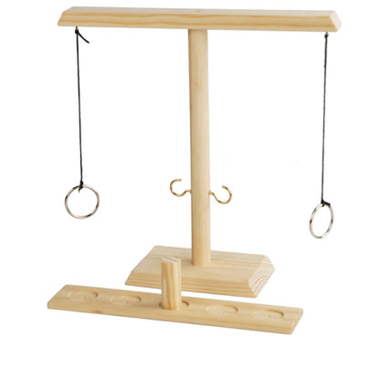 Ring Toss Game Set — Fast-Paced Wooden Board Game for Kids, Adults, Home, Outdoor, Party & Drinking Fun