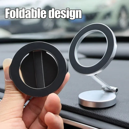 Strong Magnetic Cell Phone Holder - 360° Swivel Adjustable Magsafe Back Sticker for iPhone 16, Samsung, Xiaomi, Universal
