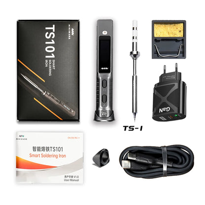 TS101 90W Mini USB Soldering Iron - Digital Adjustable Temperature Electric Solder Station with PD Charger Support