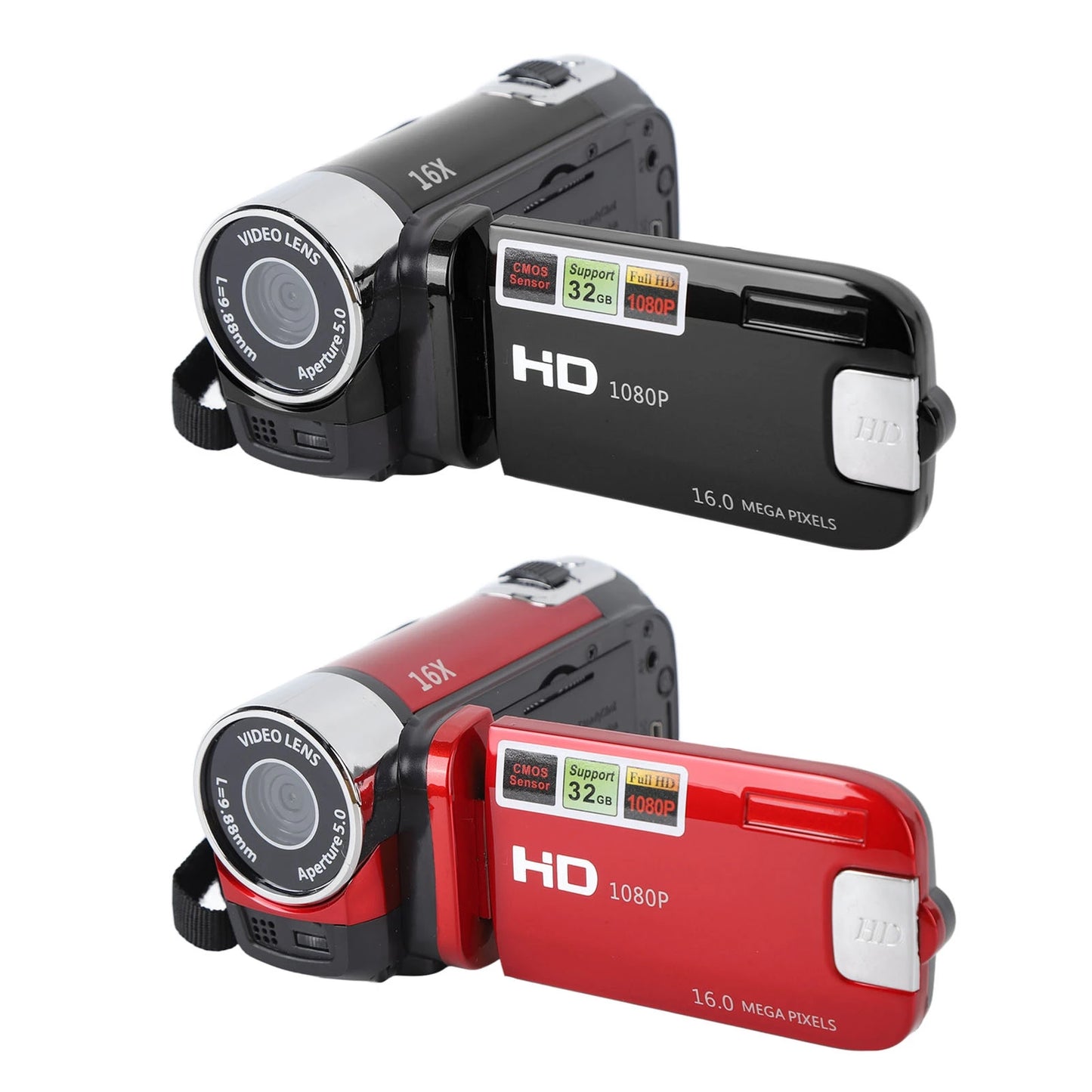 2.7-inch 4K Vlogging Camera – 48MP DV Camera with Rotatable TFT Screen, 16X Digital Zoom & USB Cable