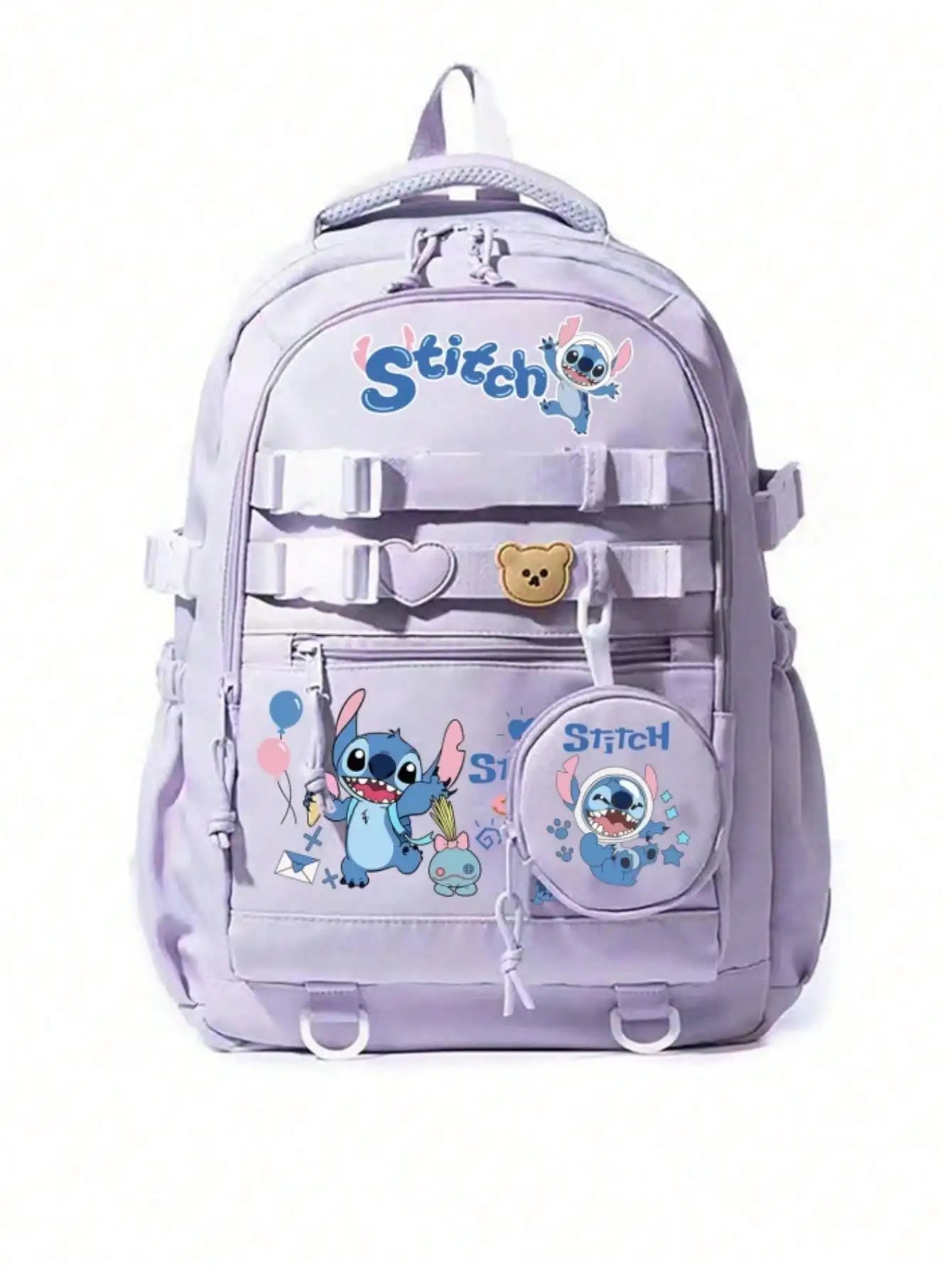 Disney Lilo & Stitch School Backpack – Large Capacity Travel Bag for Girls & Teens