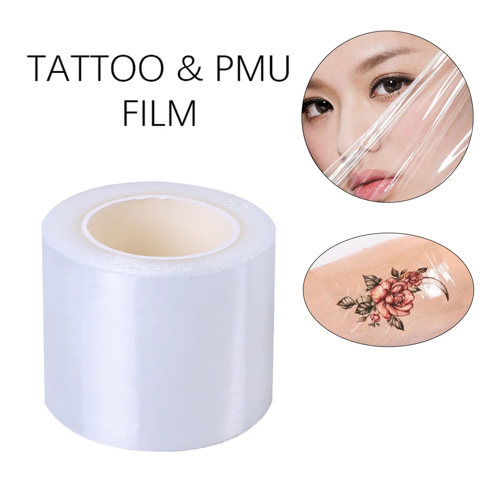 5/10pcs Tattoo Film Wrap - Clear Microblade Plastic Cover, 42mm*200mm, Disposable Eyebrow Lips Transparent PMU Supplies