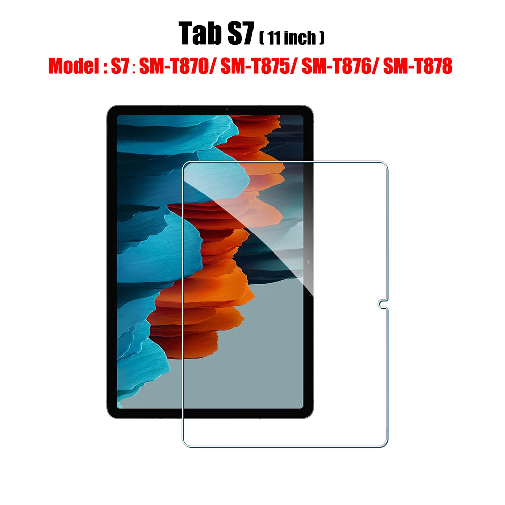 Tempered Glass Screen Protector for Samsung Galaxy Tab – Fits S6 Lite, S7 FE, S8/S8+, S9/S9 FE, S9+, S10, S11, A8, A9 Plus, 12.4" Tablets