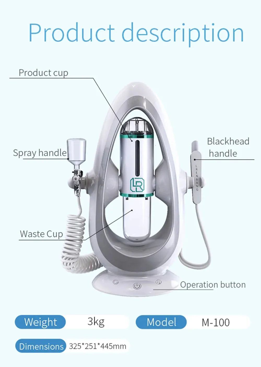 New Peeling Beauty Device – Small Bubble Oxygen Injection Hydra Dermabrasion Aqua Facial Cleaner for Blackhead Removal