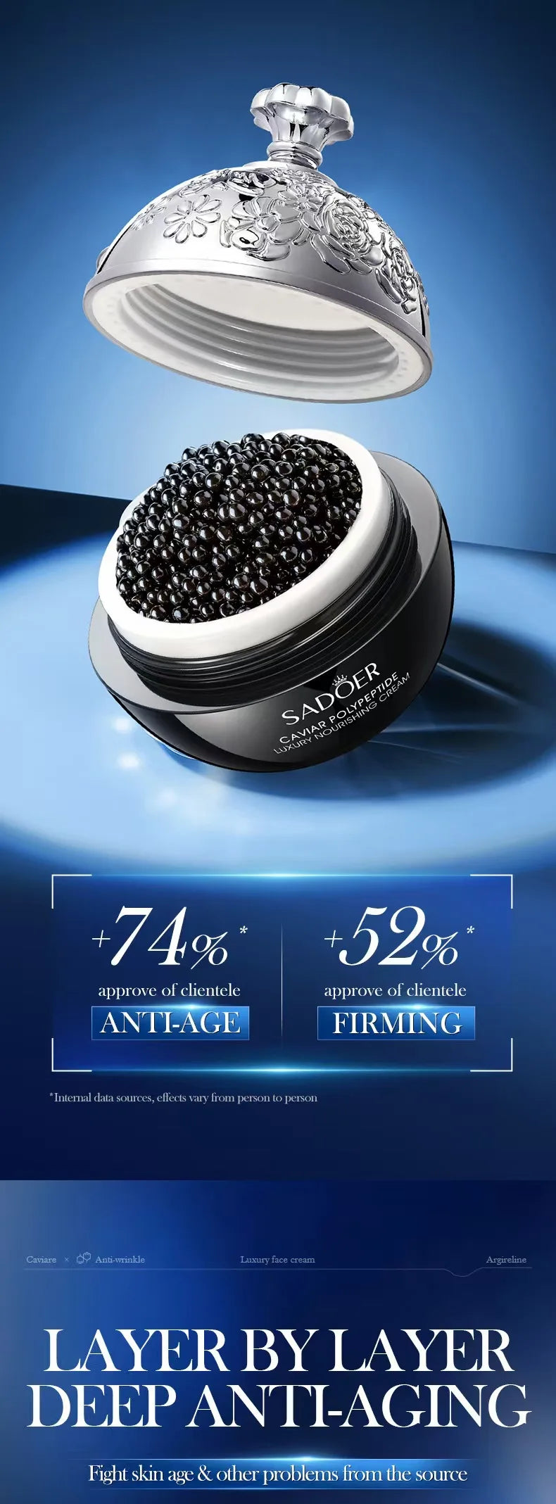 Instant Wrinkle Remove Cream with Retinol — Anti-Aging, Firming, Lifting Moisturizer to Fade Fine Lines & Brighten Skin