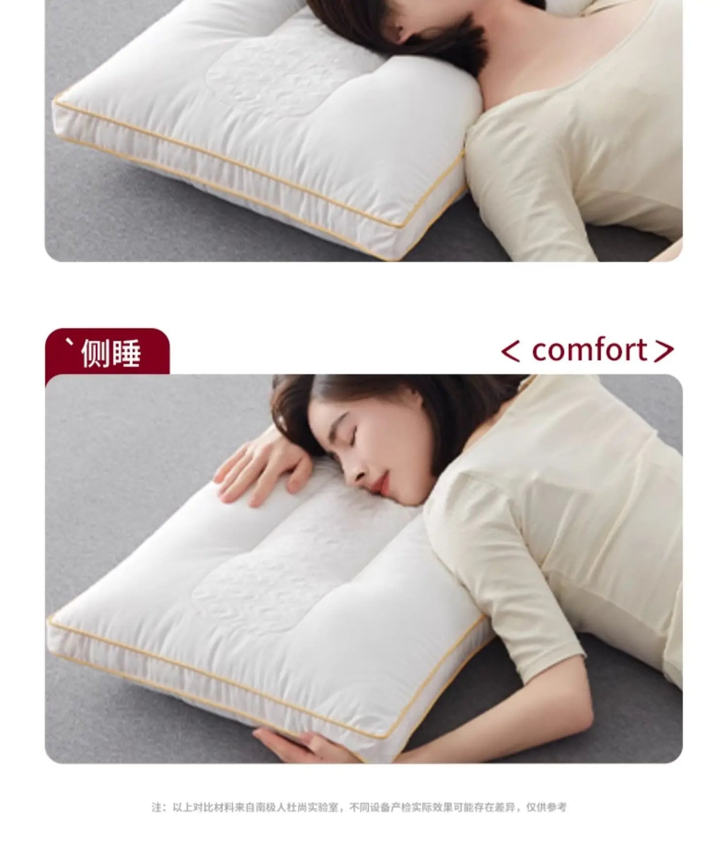 Soybean Fiber Cervical Pillow — Adult Sleep Pillow Core for Home, Dormitory & Hotel Use