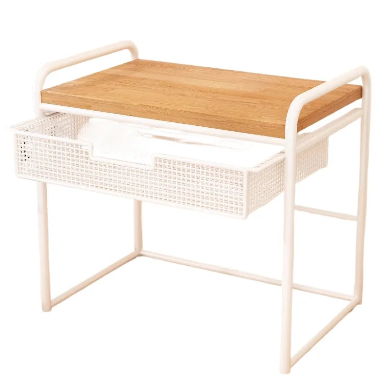 Office Printer Stand & Desktop Organizer – Foldable Multifunctional Shelf for Copier, Files & Space-Saving Storage