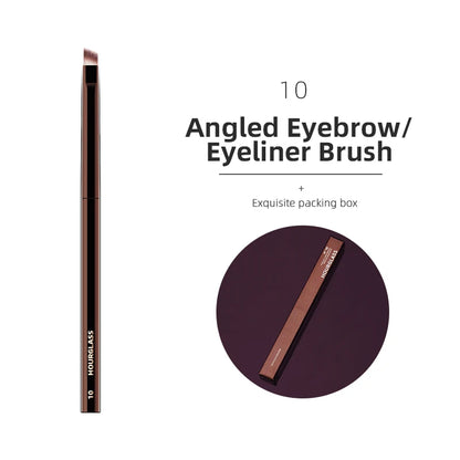 Hourglass Retractable Makeup Brush Set – Professional Eyeshadow, Foundation, Concealer, Powder, Bronzer, Blusher & Eyeliner Brushes