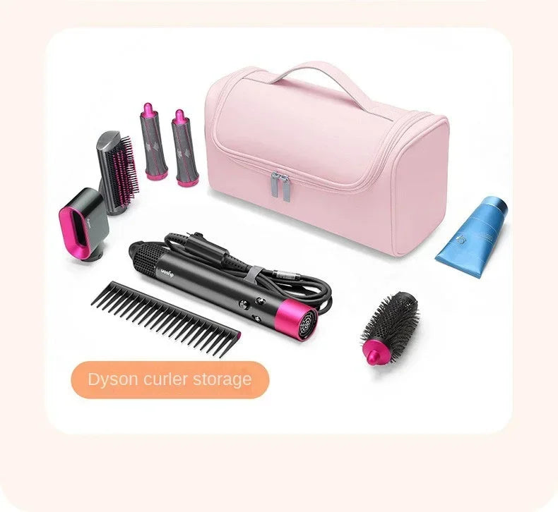 Portable Hanging Hair Dryer Case – Waterproof Non-Slip Storage Bag with Hideable Hook & Large Capacity for Hair Tools