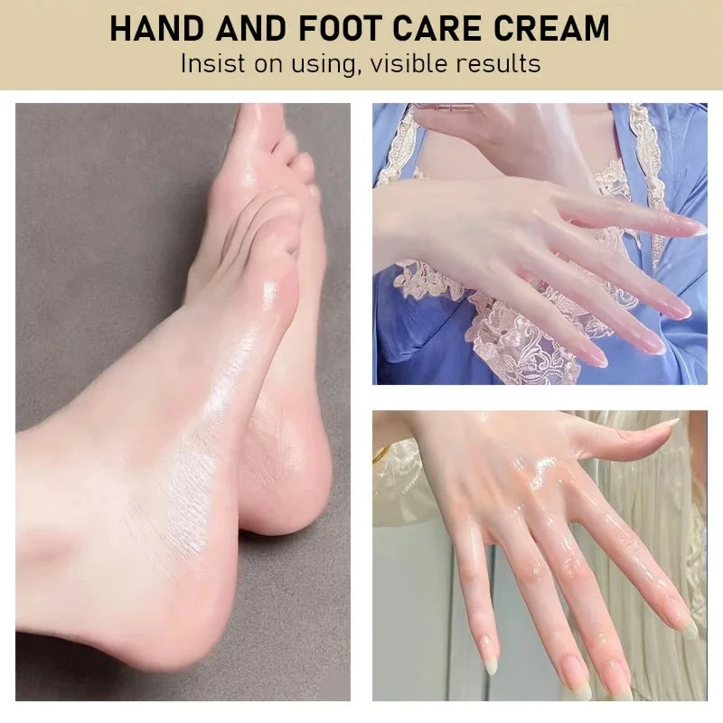 Cracked Hands & Feet Ointment with Honey & Hyaluronic Acid, Deep Moisturizing Skin Repair Cream for Soft Smooth Hands and Feet
