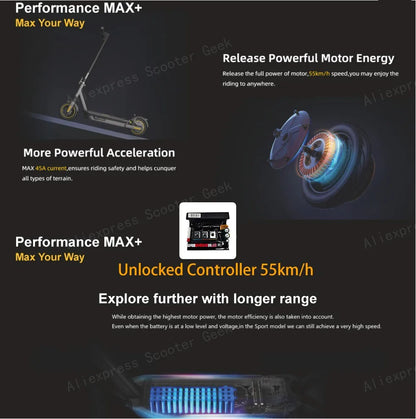 MAX G2 Electric Scooter Custom Controller – Unlimited Speed Upgrade for Ninebot Max G2/G2E/G2D Motherboard