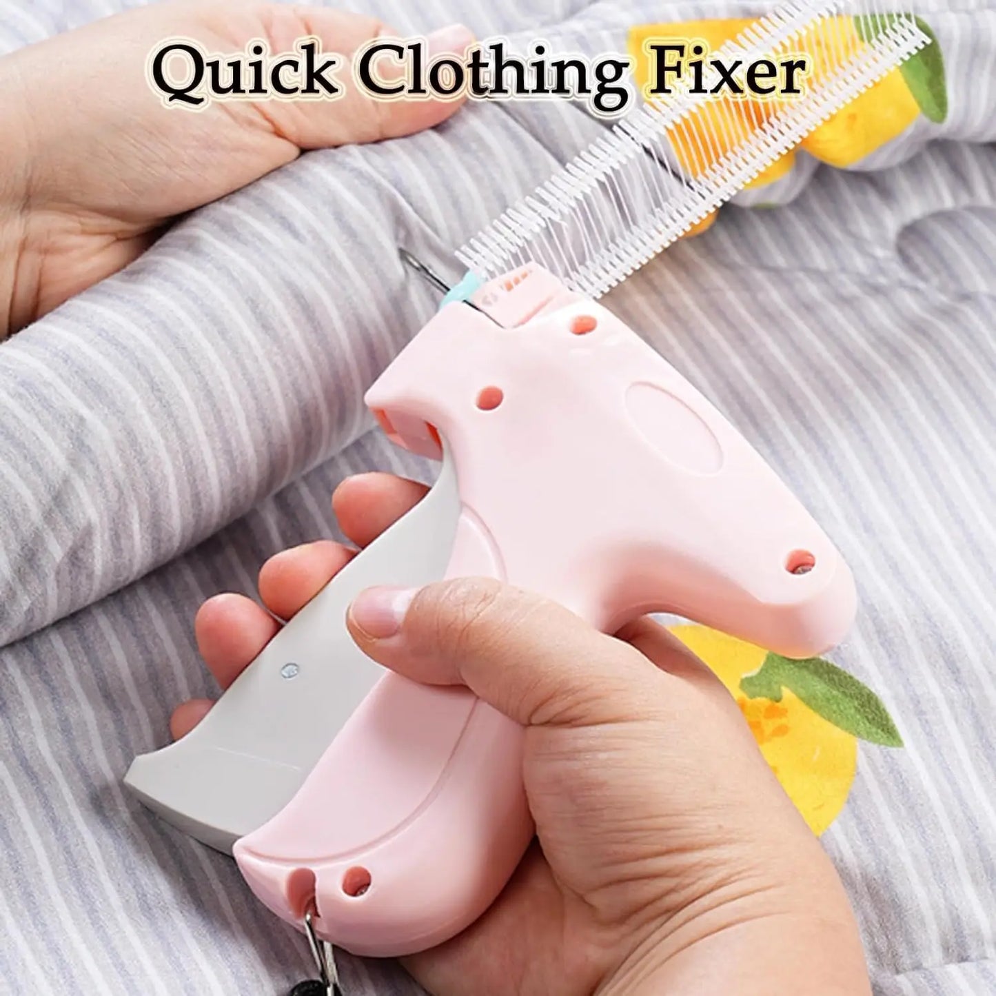 Quick Clothing & Quilt Fixer Tag Gun Set — Portable Buckle Glue Needle Tool for Garment & Blanket Fastening