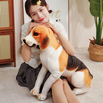 45-65cm Realistic Beagle Plush Toy - Stuffed Dog Doll, Gift, Home Decor & Pet Store Mascot